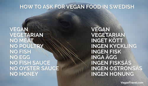 Vegan Travel Translations Swedish