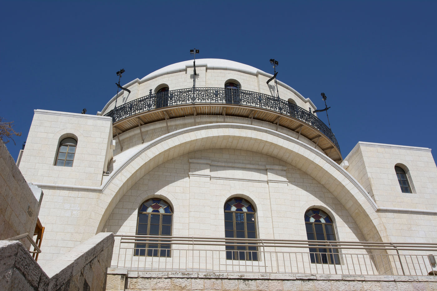 Hurry Synagogue in the Old City of Jerusalem - Vegan Travel