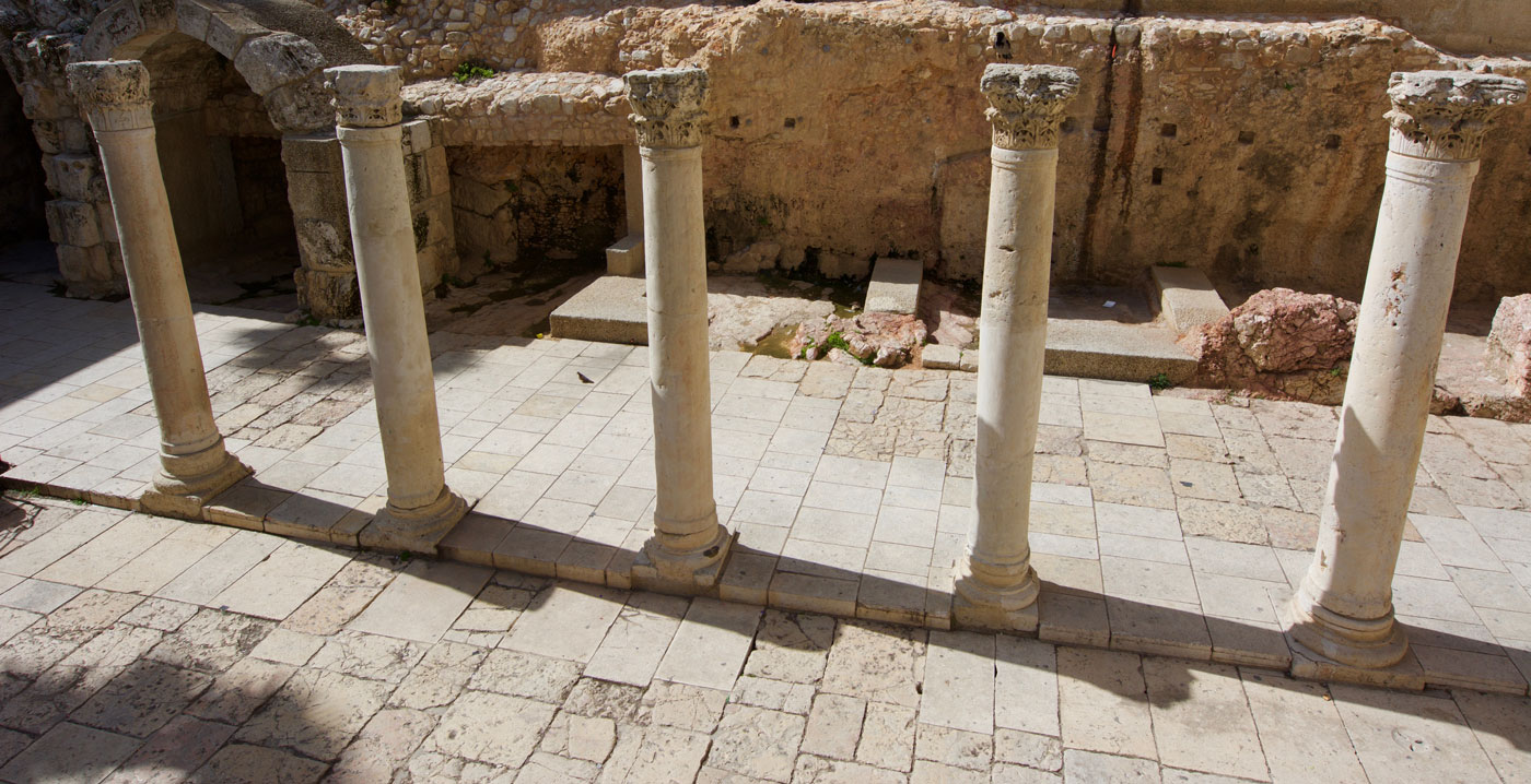 The Cardo - Roman ruins from the 2nd-Century in Jerusalem's Old City - Vegan Travel