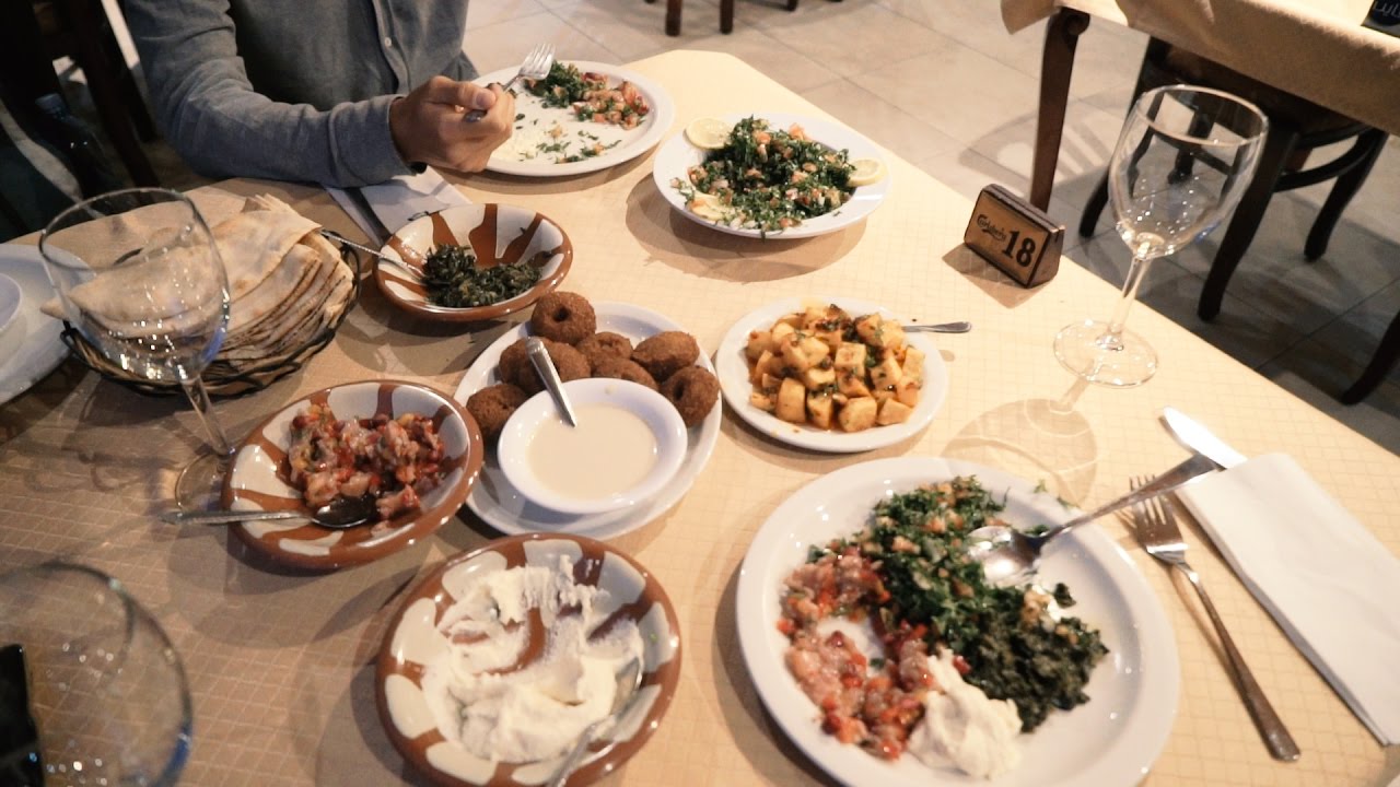 Eating Delicious Vegan Syrian Food in Cyprus